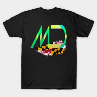 MD STATE FLAG DESIGN T-Shirt